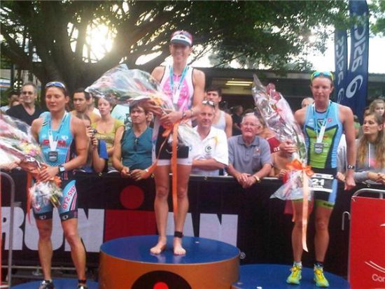 The womens podium at Ironman Cairns