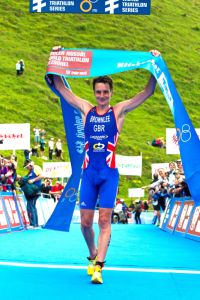 Alistair Brownlee winning at Kitzbuehel