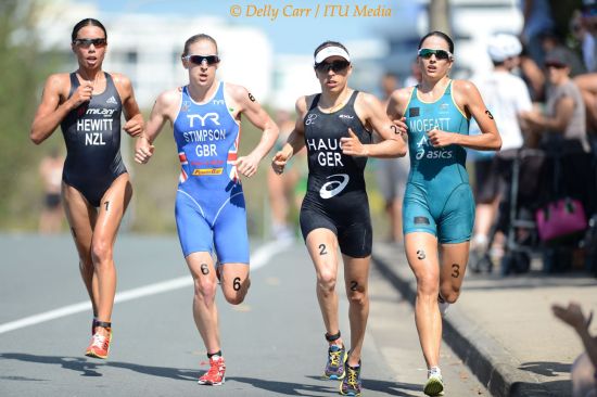 Andrea Hewitt, Jodie Stimpson, Anne Haug and Emma Moffatt