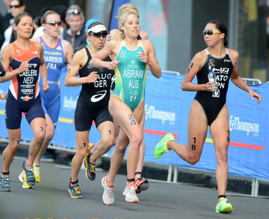 Anne Haug in the pack in Auckland