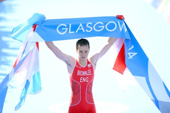 Alistair Brownlee takes the gold medal