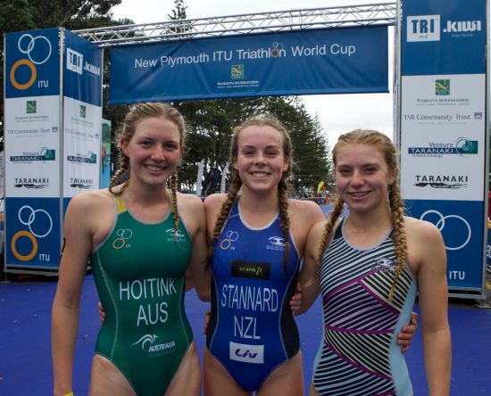 Grace Hoitink, Lizzie Stannard and Laura Cook